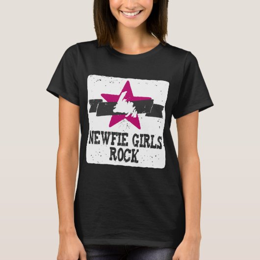 Newfie Girls Rock T-shirt (Voorkant)