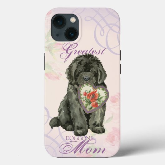 Newfie Hart Moeder Case-Mate iPhone Case (Achterkant)