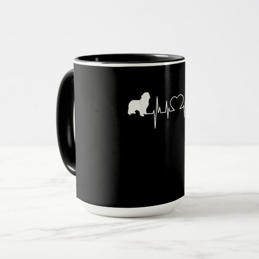 Newfie | Hartslag Newfoundland | Cute Newfie Mok (Voorkant links)