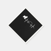 Newfie | Hartslag Newfoundland | Cute Newfie Servet (Hoek)