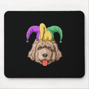 Newfie-hond met pet cadeau voor eigenaars van ni muismat