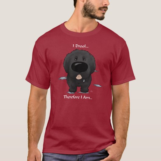 Newfie - I Drool T-shirt (Voorkant)