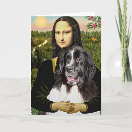 Newfie (Landseer3) - Mona Lisa Kaart (Voorkant)