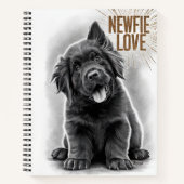 Newfie Love Newfoundland Hond Notitieboek (Voorkant)
