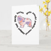 Newfie Lover Newfoundland Dog Eigenaar Newfie mama Kaart (Gele Bloem)