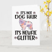 Newfie Lover Newfoundland Dog Eigenaar Newfie mama Kaart (Gele Bloem)