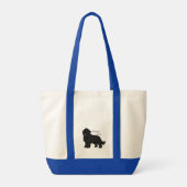 "Newfie Lover" Newfoundland grafisch Tote Bag (Achterkant)