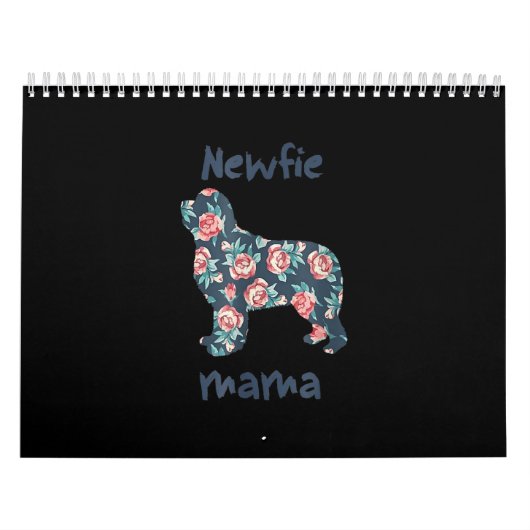 Newfie mama | cadeau van Newfoundland dog Kalender (Hoes)