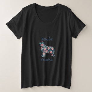 Newfie mama cadeau voor nevelhondenhonden grote maat t-shirt