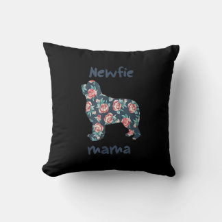 Newfie mama | cadeau voor nevelhondenhonden kussen