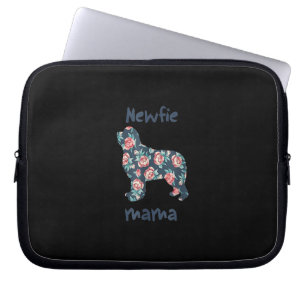 Newfie mama cadeau voor nevelhondenhonden laptop sleeve