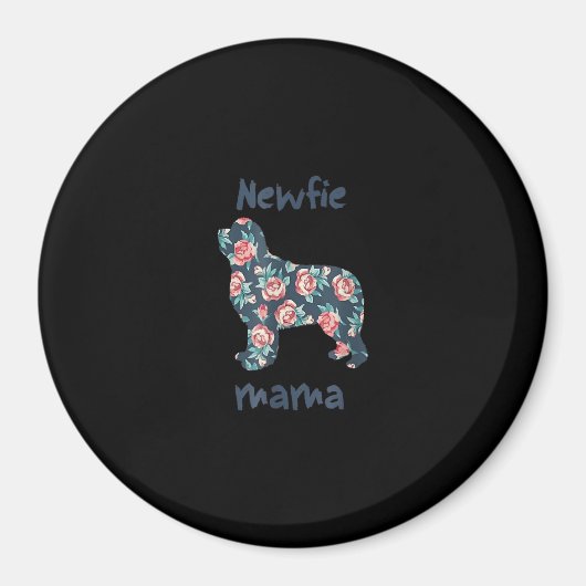 Newfie mama | cadeau voor nevelhondenhonden magneet (Voorkant)