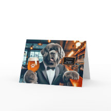 Newfie Man's Birthday Card