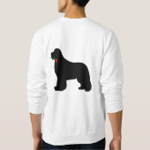 Newfie met Roos Sweatshirt (Achterkant)