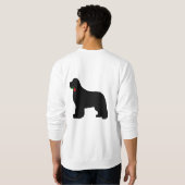Newfie met roze sweatshirt (Achterkant volledig)