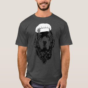 Newfie Newfoundland Dog Cook Chef Funny Cooking T-shirt