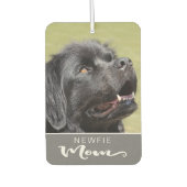 Newfie Newfoundland Moeder Invoegen Dog's Afbeeldi Luchtverfrisser (Voorkant)