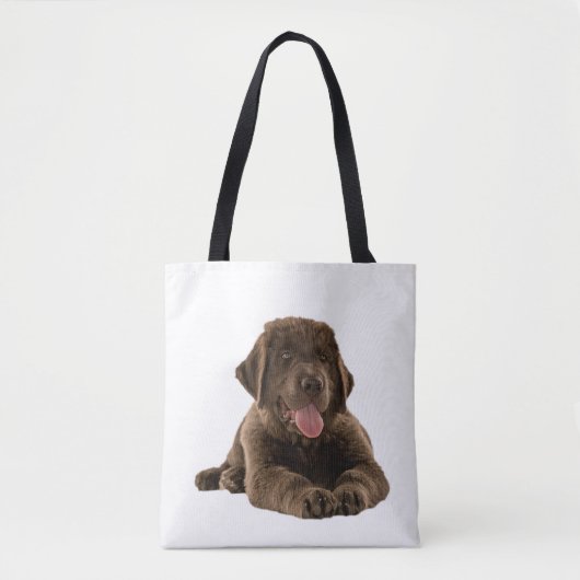 Newfie Puppy Tote Bag (Voorkant)