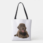 Newfie Puppy Tote Bag (Achterkant)