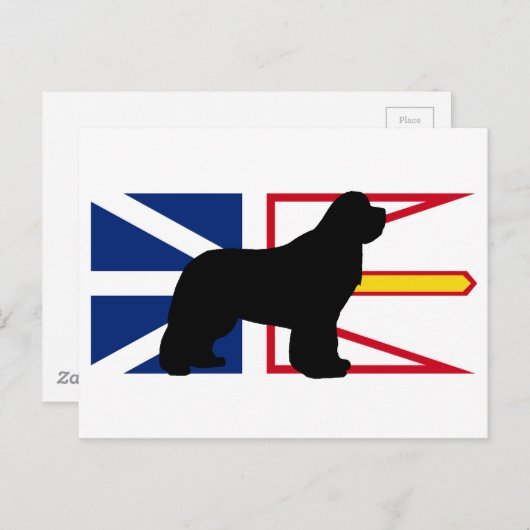 newfie silo op Flag_of_Newfoundland_and_Labrador.p Briefkaart (Voorkant / Achterkant)