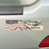 newflag2, Pro-LifePro-FamilyPro-American Bumpersticker (Op auto)