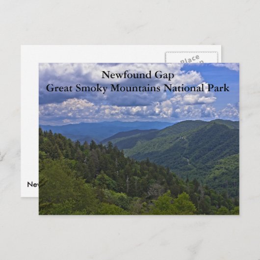 Newfound Gap, Great Smoky Mountains Briefkaart (Voorkant / Achterkant)