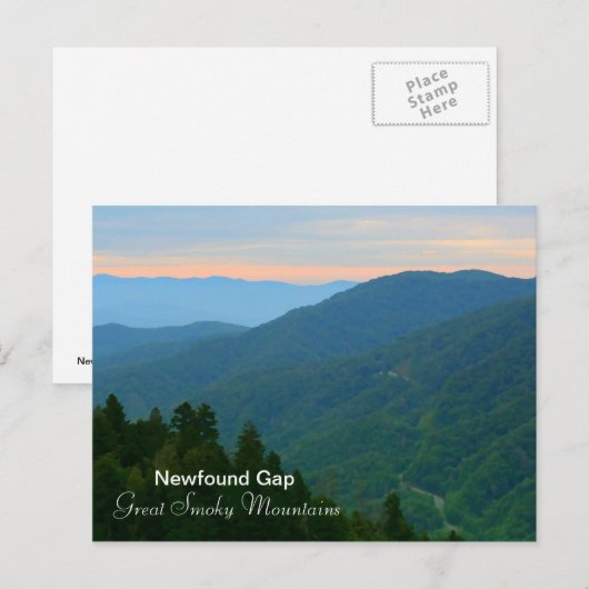 Newfound Gap - Great Smoky Mountains Briefkaart (Voorkant / Achterkant)