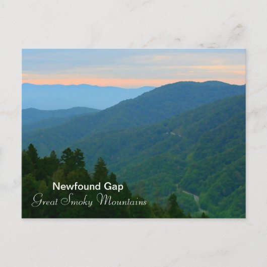 Newfound Gap - Great Smoky Mountains Briefkaart (Voorkant)