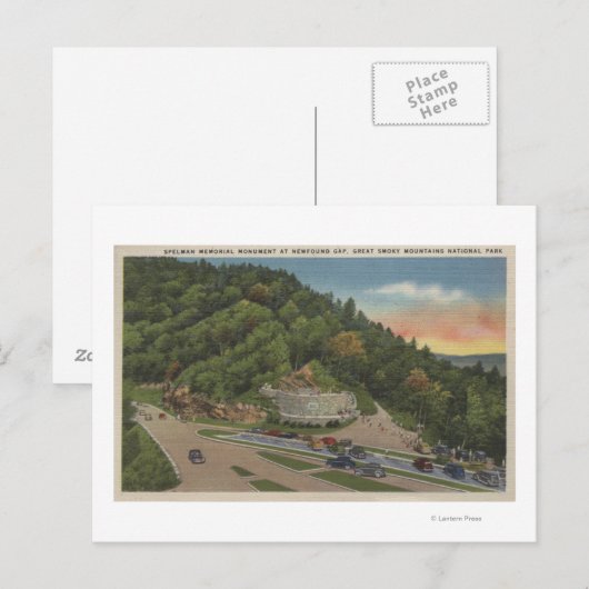 Newfound Gap, TN - Laura Spelman Memorial Briefkaart (Voorkant / Achterkant)