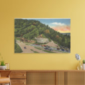 Newfound Gap, TN - Laura Spelman Memorial Canvas Afdruk (Insitu (Woonkamer))