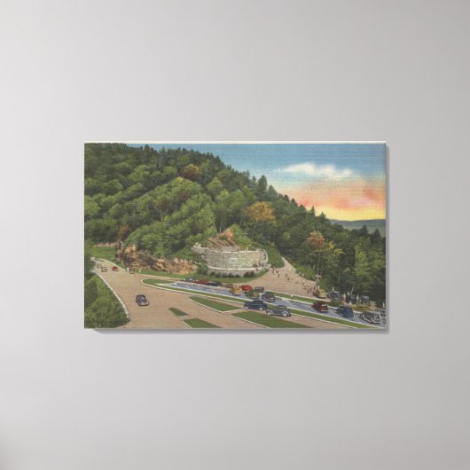 Newfound Gap, TN - Laura Spelman Memorial Canvas Afdruk (Voorkant)