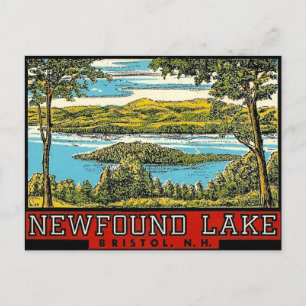 Newfound Lake Bristol New Hampshire Travel Briefkaart