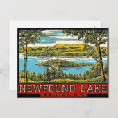 Newfound Lake Bristol New Hampshire Travel Briefkaart (Voorkant / Achterkant)
