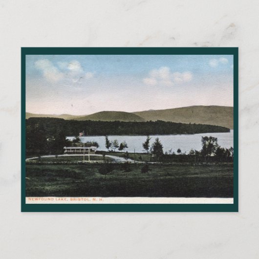 Newfound Lake, Bristol, Vintage van NH Briefkaart (Voorkant)