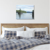 Newfound Lake Canvas Afdruk (Insitu (Slaapkamer))