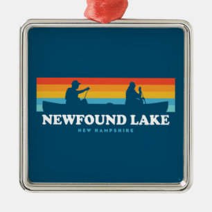 Newfound Lake New Hampshire Canoe Metalen Ornament