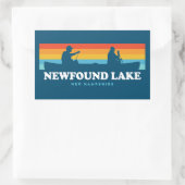 Newfound Lake New Hampshire Canoe Rechthoekige Sticker (Tas)