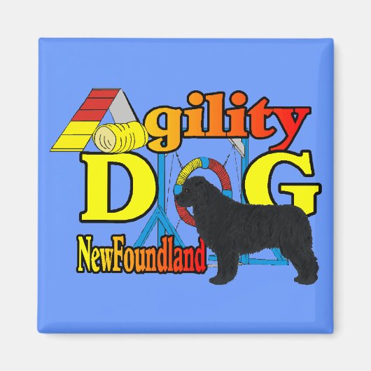 Newfoundland_Agility Gifts Magneet (Voorkant)
