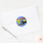 Newfoundland_Agility Gifts Ronde Sticker (Envelop)