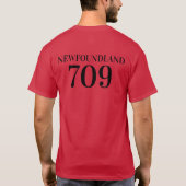 Newfoundland and labrabor T-shirt 709 (Achterkant)