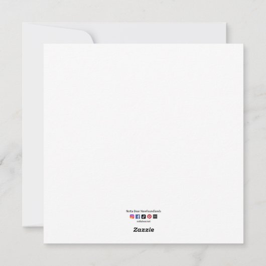 Newfoundland Baby Jesus Feestdagenkaart (Achterkant)