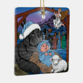 Newfoundland Baby Jesus Keramisch Ornament (Rechts)