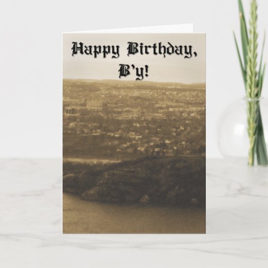 Newfoundland Birthday Card Kaart (Voorkant)