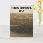 Newfoundland Birthday Card Kaart (Gele Bloem)