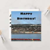 Newfoundland Birthday Card Kaart (Voorkant / Achterkant in situ)