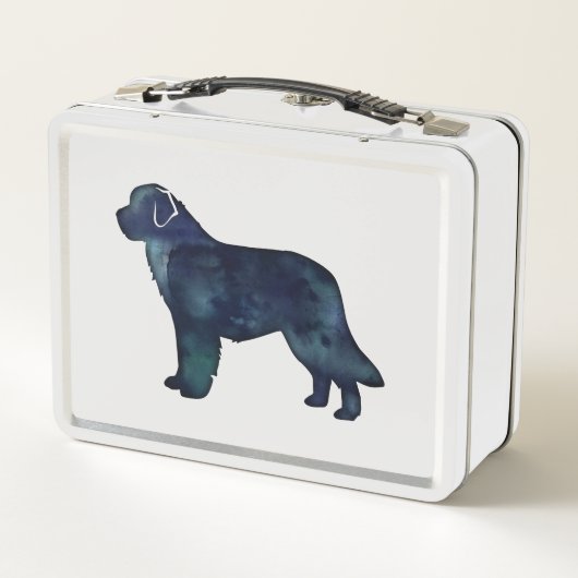 Newfoundland Black Waterverf Silhouette (Achterkant)