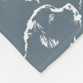Newfoundland Blanket Newfoundland Pup Blanket Fleece Deken (Hoek)