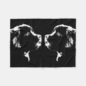 Newfoundland Blanket Newfoundland Puppy Blanket Fleece Deken (Voorkant (Horizontaal))