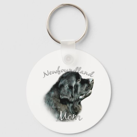 Newfoundland (blk) Moeder 2 Sleutelhanger (Voorkant)