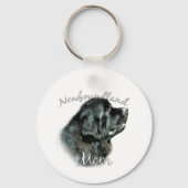 Newfoundland (blk) Moeder 2 Sleutelhanger (Achterkant)